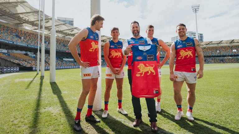 Scott with the Lions