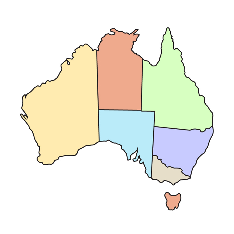 Map of Australia